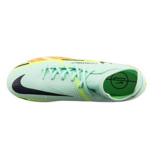 Sepatu Bola Nike Phantom GT 2 Academy DF MG Bonded Mint Foam Blackened Blue Ghost Green DC0797-343