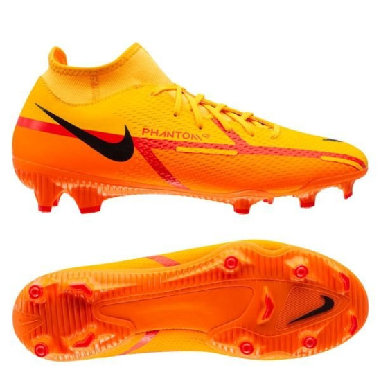 Sepatu Bola Nike Phantom GT 2 Academy DF MG Blueprint Laser Orange Black Total Orange DC0797-808