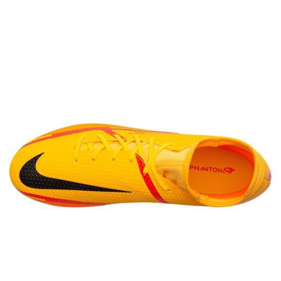 Sepatu Bola Nike Phantom GT 2 Academy DF MG Blueprint Laser Orange Black Total Orange DC0797-808