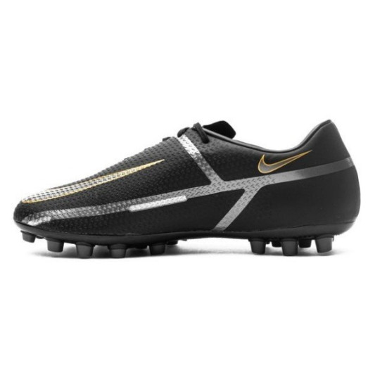 Sepatu Bola Nike Phantom GT 2 Academy AG Shadow Black Metallic Dark Grey Metallic Gold DC0798-007