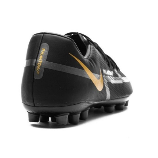 Sepatu Bola Nike Phantom GT 2 Academy AG Shadow Black Metallic Dark Grey Metallic Gold DC0798-007