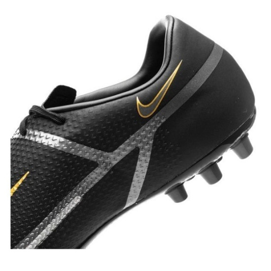 Sepatu Bola Nike Phantom GT 2 Academy AG Shadow Black Metallic Dark Grey Metallic Gold DC0798-007