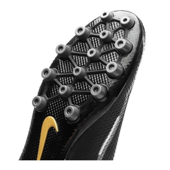 Sepatu Bola Nike Phantom GT 2 Academy AG Shadow Black Metallic Dark Grey Metallic Gold DC0798-007