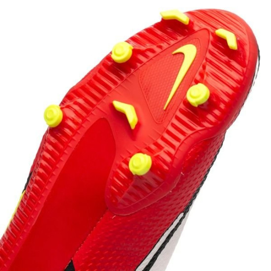 Sepatu Bola Nike Phantom GT 2 Academy FlyEase MG Motivation White Bright Crimson Volt DH9638-167