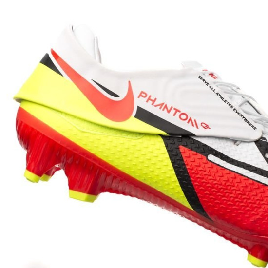 Sepatu Bola Nike Phantom GT 2 Academy FlyEase MG Motivation White Bright Crimson Volt DH9638-167