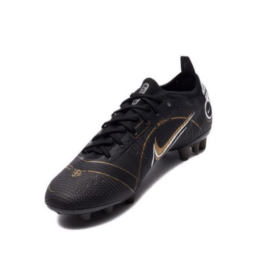 Sepatu Bola Nike Mercurial Vapor 14 Elite AG PRO Shadow Black Metallic Gold Metallic Silver DJ2833-007