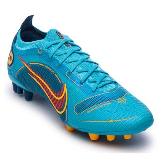 Sepatu Bola Nike Mercurial Vapor 14 Elite AG-PRO Blueprint Chlorine Blue Laser Orange Marina DJ2833-484