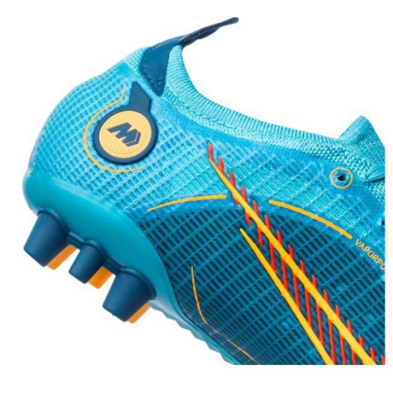 Sepatu Bola Nike Mercurial Vapor 14 Elite AG-PRO Blueprint Chlorine Blue Laser Orange Marina DJ2833-484