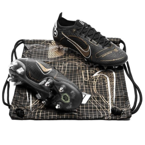 Nike Mercurial Vapor 14 Elite AG-PRO Shadow - Black/Metallic Gold/Metallic  Silver