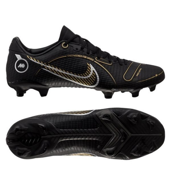 Nike Mercurial Vapor 14 Elite AG-PRO Shadow - Black/Metallic Gold/Metallic  Silver