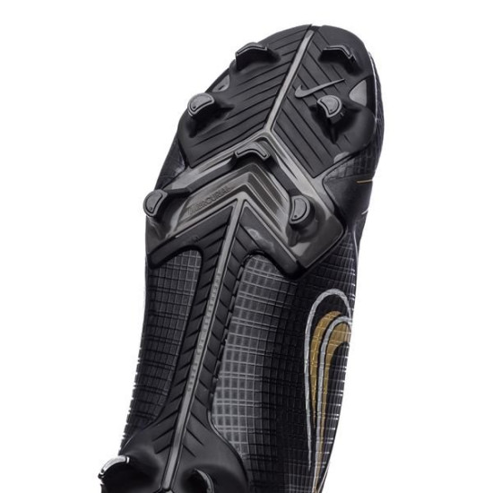 Sepatu Bola Nike Mercurial Vapor 14 Academy MG Shadow Black Metallic Gold Metallic Silver DJ2869-007