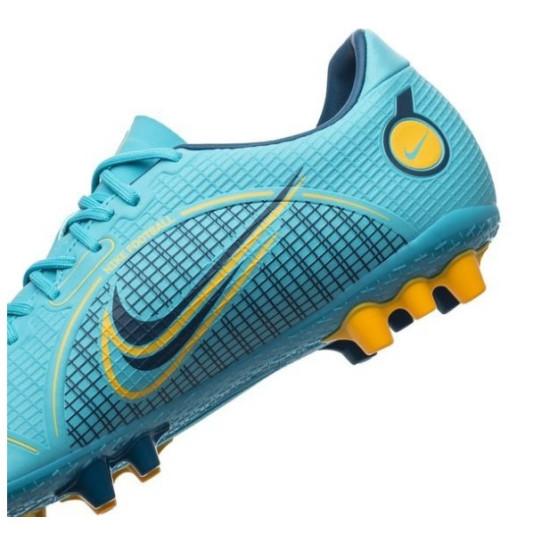 Sepatu Bola Nike Mercurial Vapor 14 Academy AG Blueprint Chlorine Blue Laser Orange Marina DJ2870-484