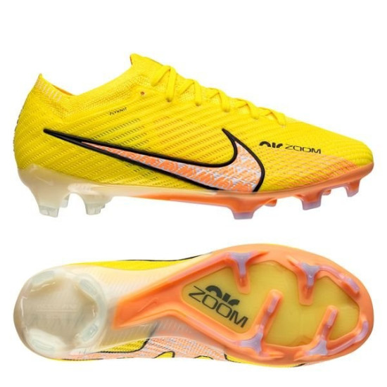 Sepatu Bola Nike Air Zoom Mercurial Vapor 15 Elite FG Lucent Yellow Strike Sunset Glow Doll DJ4978-780