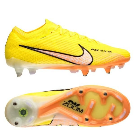 Sepatu Bola Nike Air Zoom Mercurial Vapor 15 Elite SG PRO Anti Clog Lucent Yellow Strike Sunset Glow Doll DJ5168 780