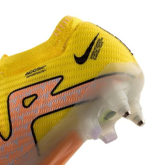 Sepatu Bola Nike Air Zoom Mercurial Vapor 15 Elite SG PRO Anti Clog Lucent Yellow Strike Sunset Glow Doll DJ5168-780