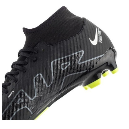 Sepatu Bola Nike Air Zoom Mercurial Superfly 9 Academy MG Shadow Black Dark Smoke Grey Summit White Volt DJ5625-001