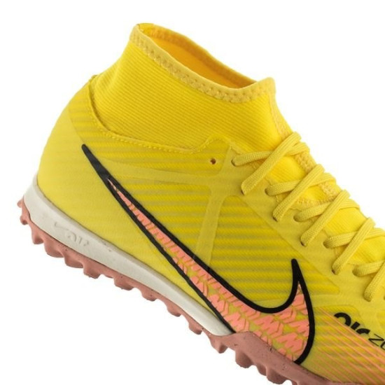 Sepatu Futsal Nike Air Zoom Mercurial Superfly 9 Academy TF Lucent Yellow Strike Sunset Glow DJ5629-780