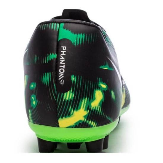 Sepatu Bola Nike Phantom GT 2 Academy AG Shockwave Black Metallic Platinum Green Strike DM0718-003