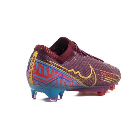 Sepatu Bola Nike Air Zoom Mercurial Vapor 15 Elite FG Mbappé Personal  Edition Dark Beetroot Metallic