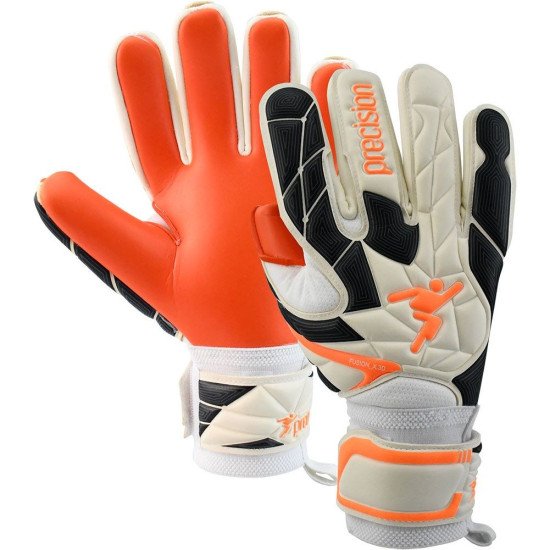 Sarung Tangan Kiper Precision Fusion_X.3D Pro Negative Contact White Orange Black PRG1210