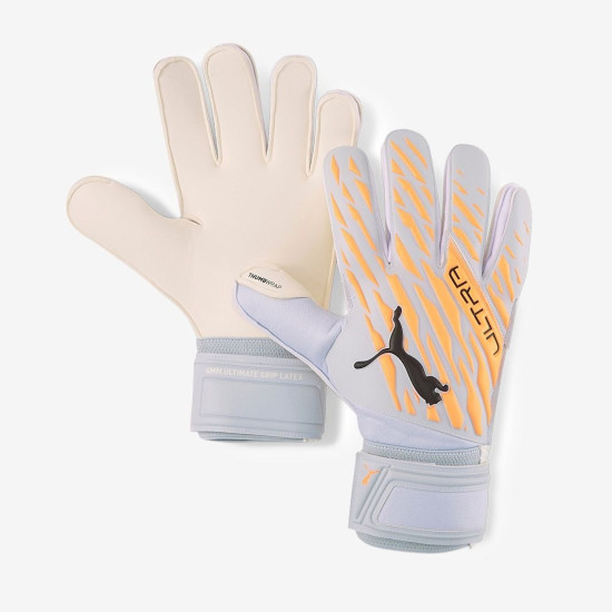 Sarung Tangan Kiper Puma Ultra Grip 1 RC Neon Citrus Diamond Silver Puma Black 04178705