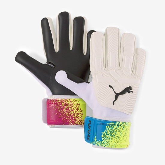 Sarung Tangan Kiper Puma Future Z Grip 3 NC Puma White Puma Black Spring Break Deep Orchid Yellow Alert 04180902