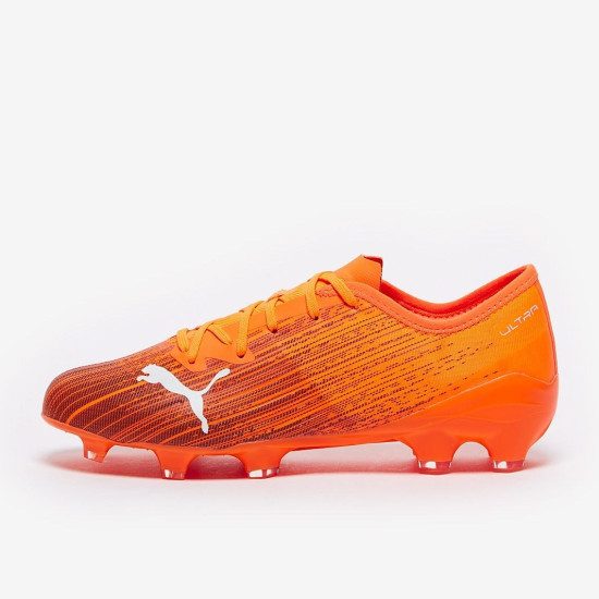 Sepatu Bola Puma Ultra 2.1 FG/AG Shocking Orange Black 10608001