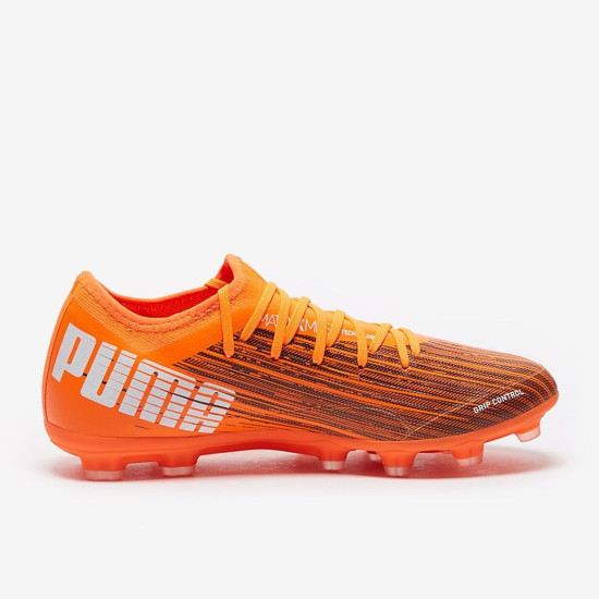 Sepatu Bola Puma Ultra 3.1 FG Shocking Orange Black 10608701