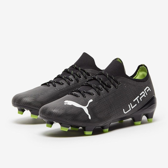 Sepatu Bola Puma Ultra 2.4 FG/AG Puma Black Puma White Fizzy Light 10669804