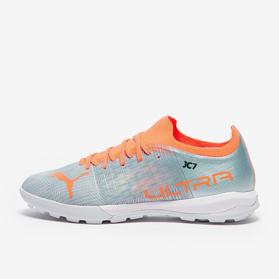 Sepatu Futsal Puma Ultra 3.4 TT Diamond Silver Neon Citrus 10673001