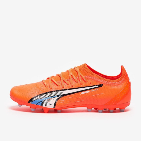 Sepatu Bola Puma Ultra Ultimate MG Puma Ultra Orange Puma White Blue Glimmer 10721401