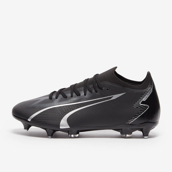 Sepatu Bola Puma Ultra Match MXSG Black Asphalt 10751802