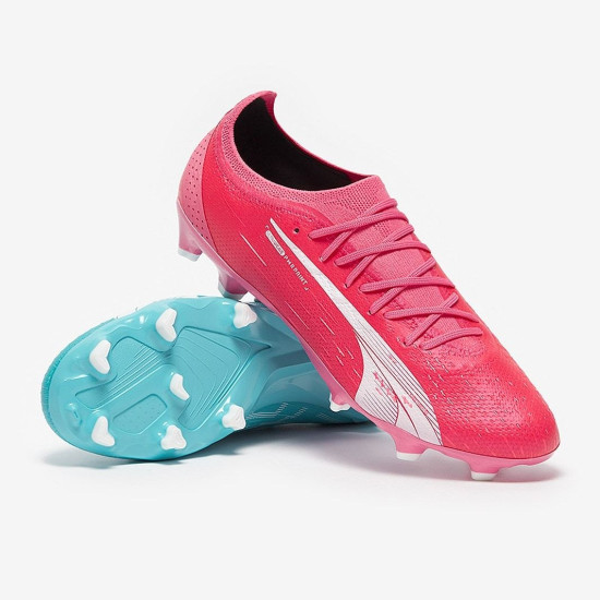 Sepatu Bola Puma Ultra Ultimate Tricks X World Cup 2014 FG/AG Hero Blue White Sunset Pink 10733101