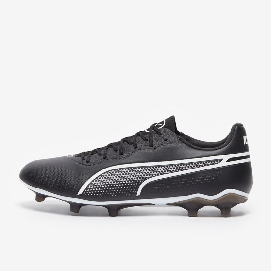 Sepatu Bola Puma King Pro FG/AG Black White 10756601