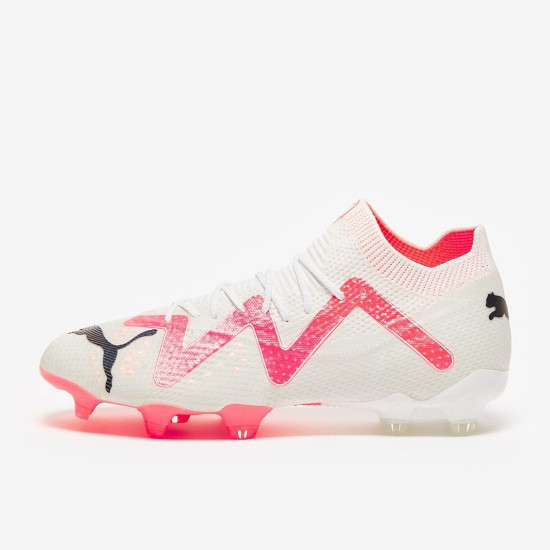 Sepatu Bola Puma Womens Future Ultimate FG/AG Puma White Fire Orchid 10735601