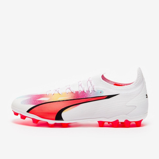 Sepatu Bola Puma ultra Ultimate MG Puma White Fire Orchid 10750601