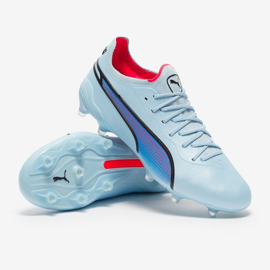 Sepatu Bola Puma Womens King Ultimate FG/AG Silver Sky Fire Orchid 10756501