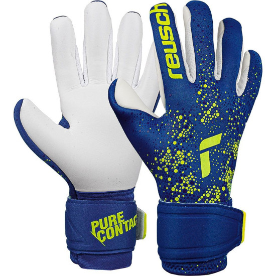 Sarung Tangan Kiper Reusch Pure Contact Silver Blue Yellow 52702004018