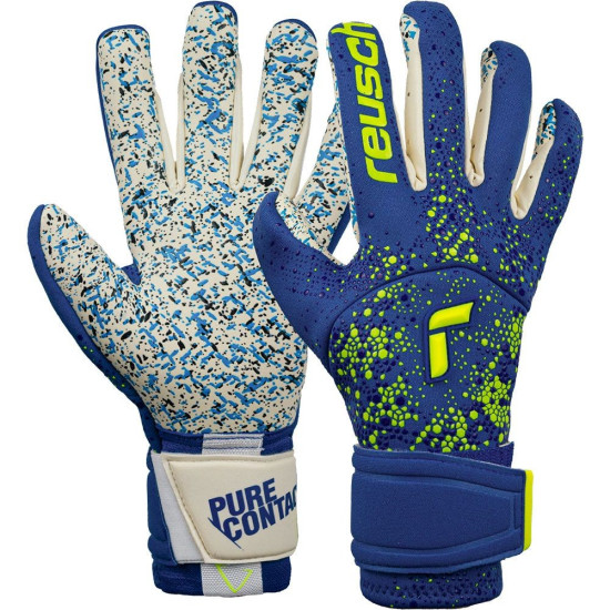 Sarung Tangan Kiper Reusch Pure Contact Fusion Blue Yellow 52709004018