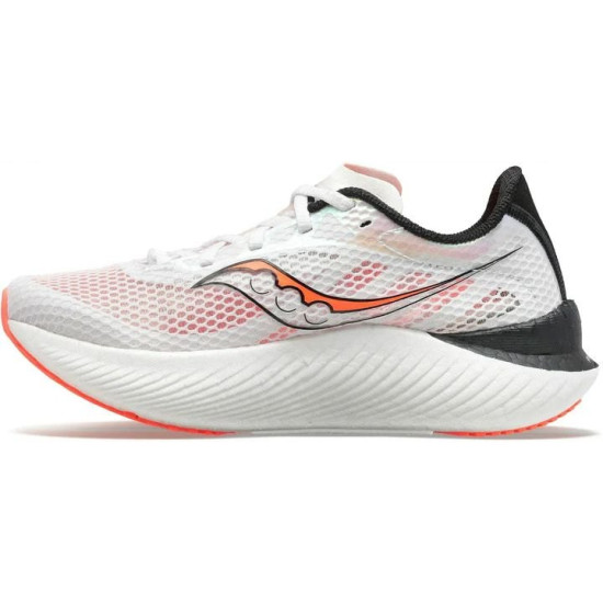 Sepatu Lari Saucony Endorphin Pro 3 White Black Vizi S20755-85-7