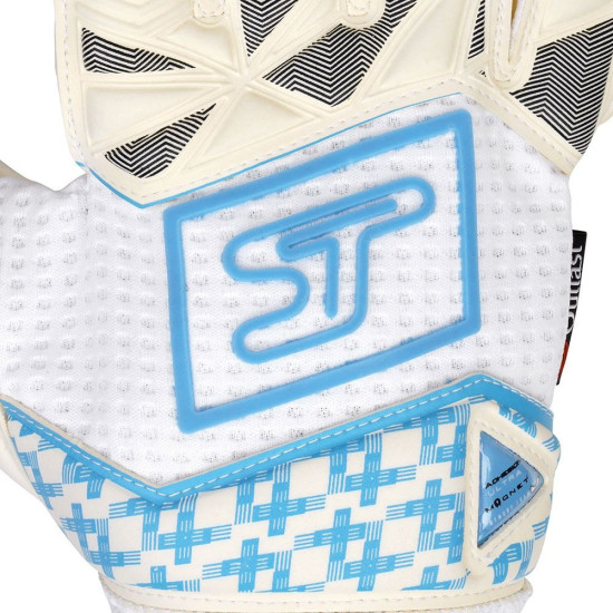 Sarung Tangan Kiper Sells F3 Ultimate White Aqua Blue SGP202005