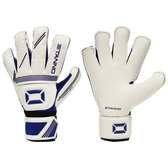 Sarung Tangan Kiper Stanno Ultimate Grip Aqua Hybrid 25% Extra Grip White Blue 4802352500