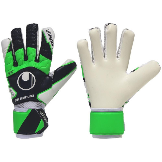 Sarung Tangan Kiper Uhlsport Soft HN Competition Navy Green White 101115501