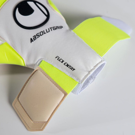 Sarung Tangan Kiper Uhlsport Pure Alliance Absolutgrip Reflex White Fluo 101116601