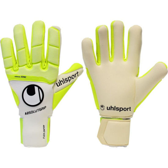 Sarung Tangan Kiper Uhlsport Pure Alliance Absolutgrip HN White Fluo 101116801