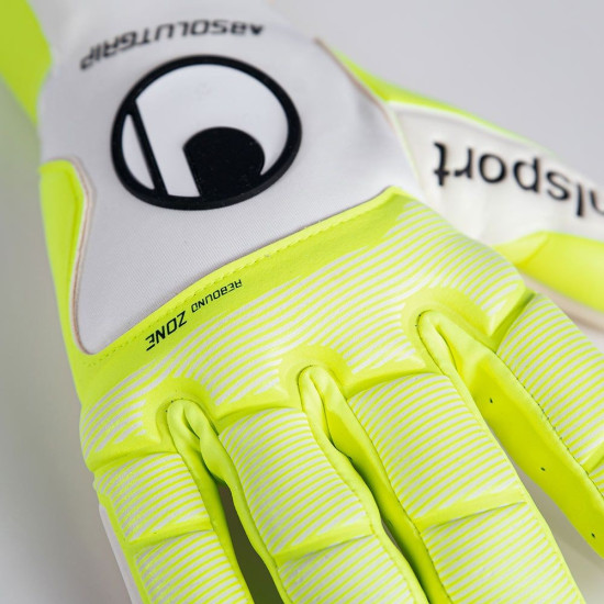 Sarung Tangan Kiper Uhlsport Pure Alliance Absolutgrip HN White Fluo 101116801