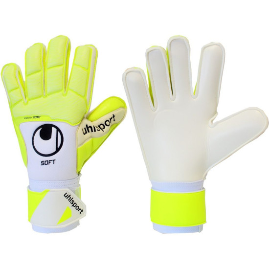 Sarung Tangan Kiper Uhlsport Pure Alliance Soft Pro White Fluo 101117201