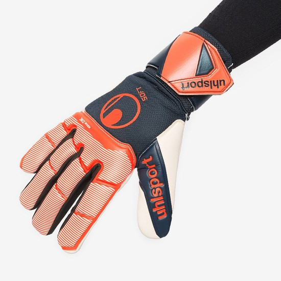 Sarung Tangan Kiper Uhlsport Soft HN Comp Navy Fluo Orange White 101122001