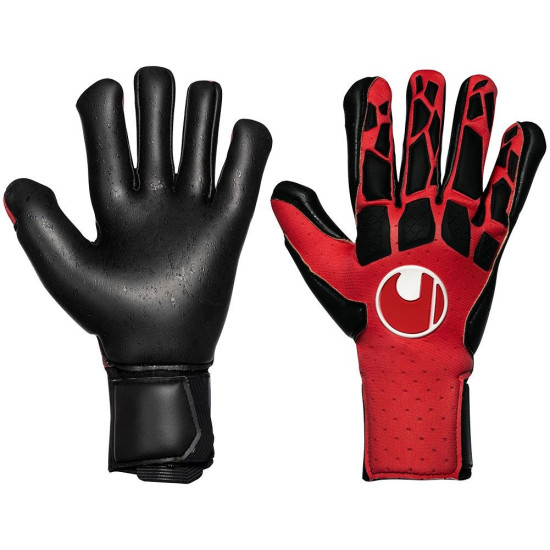 Sarung Tangan Kiper Uhlsport Hyperred Supergrip+ HN #330 Red Black 1011232042022