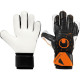 Sarung Tangan Kiper Uhlsport Speed Contact Supersoft Black White Fluo 101126601